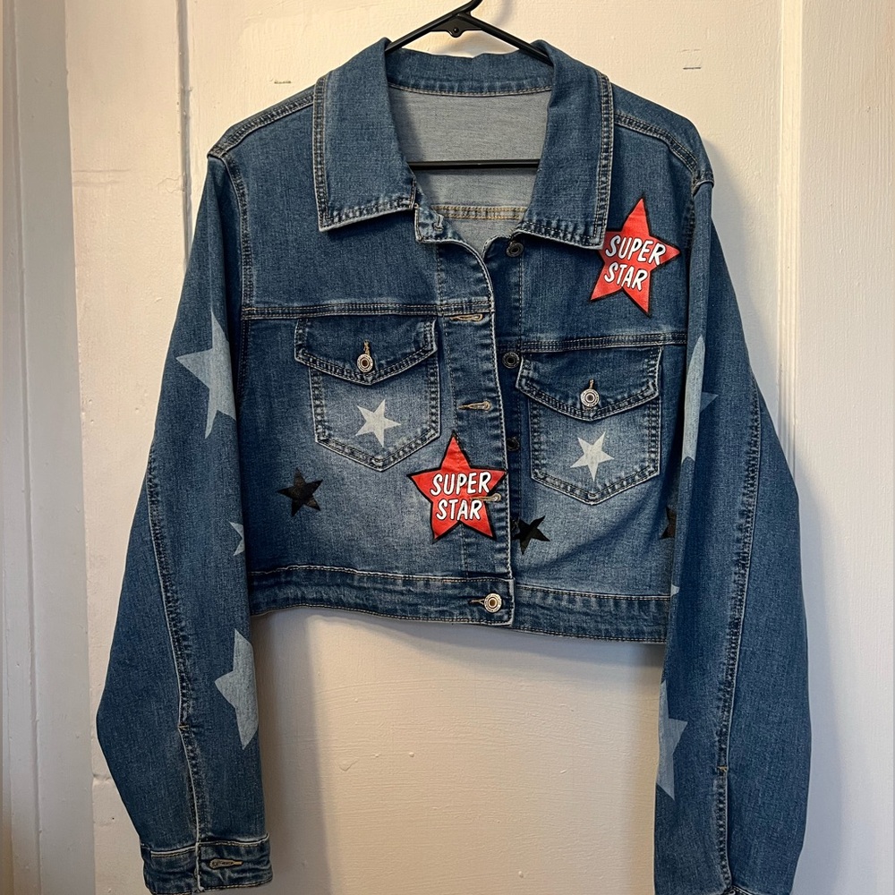 NWOT Shein Jean Cropped Jacket